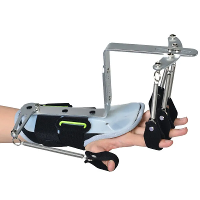 

Adjustable Finger Splint Protector Medical Wrist Orthotics Rehabilitation Trainer Tendons Exercise for Stroke Hemiplegia