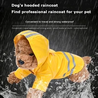 s xl colorful outdoor puppy pet rain coat hoody waterproof jackets pu raincoat for dogs cats apparel wholesale clothes