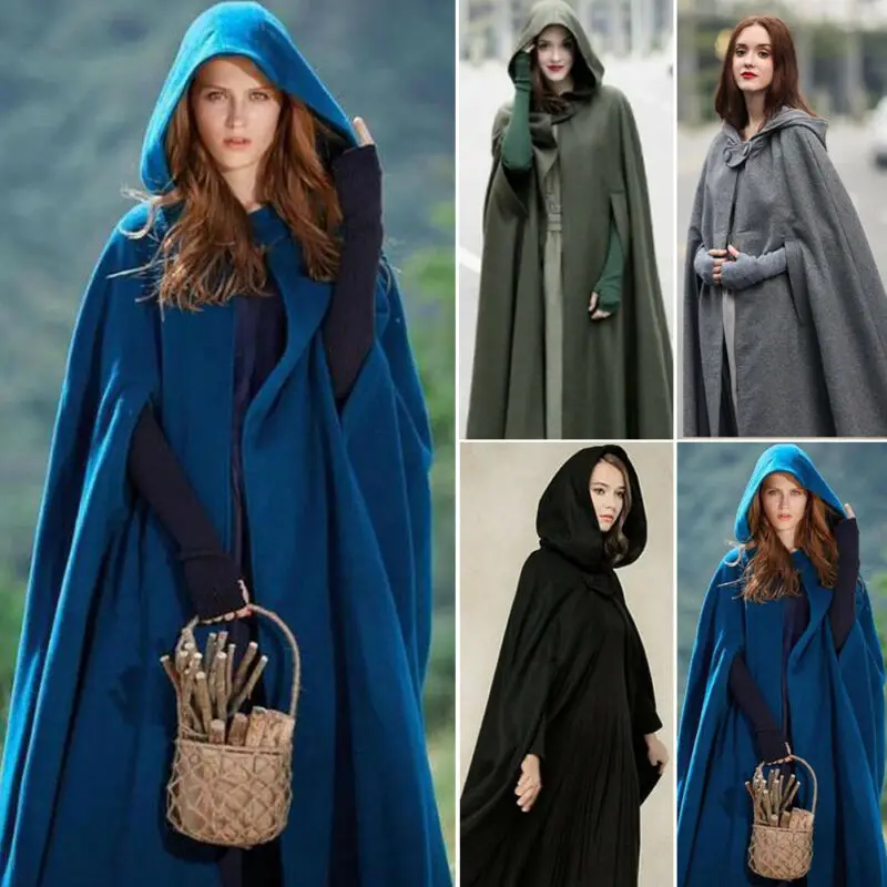 

Women Trench Coat Open Front Cardigan Jacket Coat Cape Cloak Poncho Plus