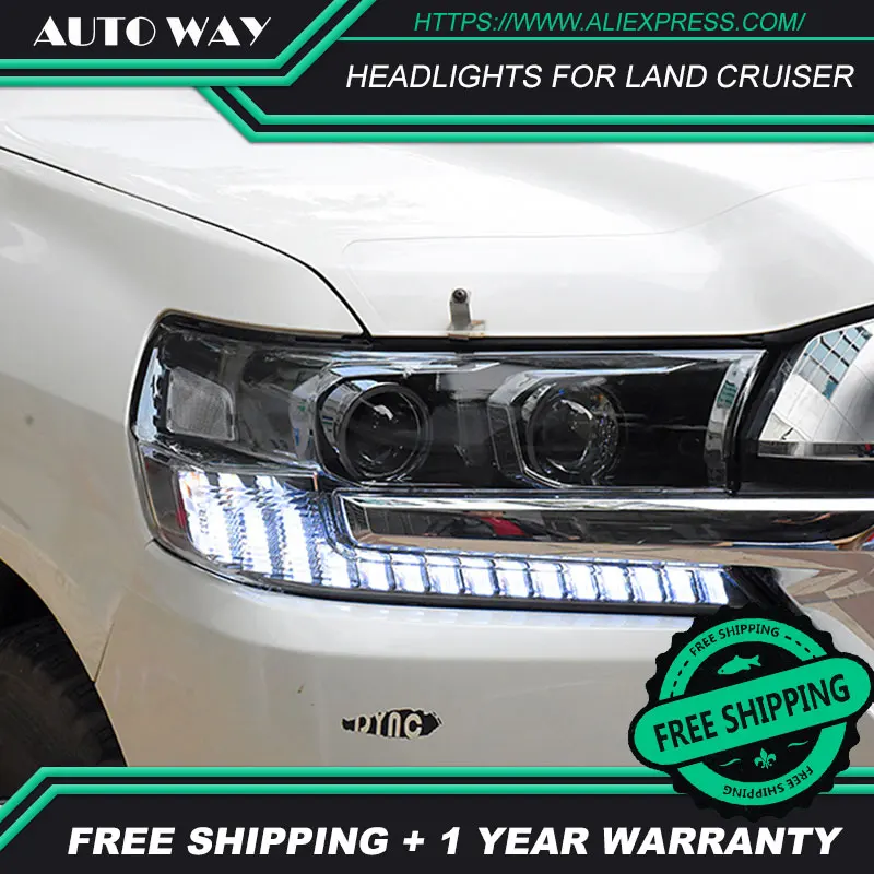 Car Styling Head Lamp case for Toyota LAND CRUISER LC200 Headlights 2016-2018 LED Headlight H7 D2H HID | Автомобили и мотоциклы