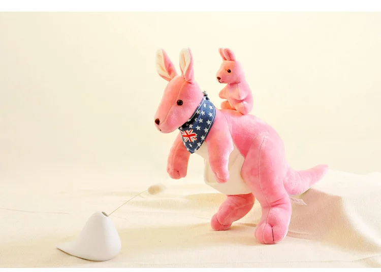 32см австралийская игрушка-плюшевый кенгуру милый творческий мама и ребенок наполненные игрушки детский подарок на день рождения.