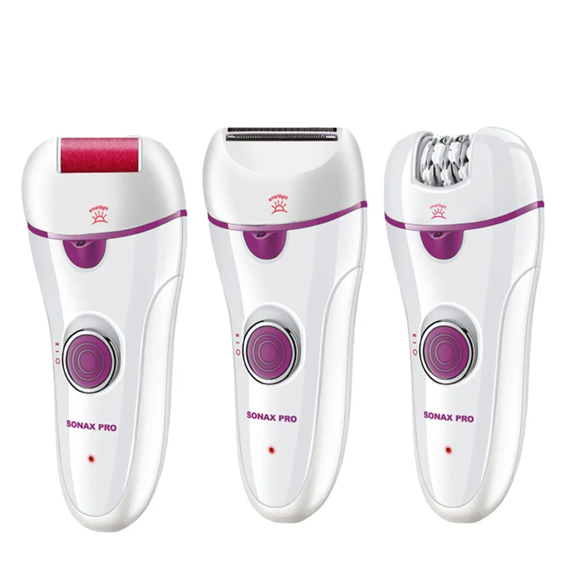 

3 in 1 Women Epilator Electric Female Face Hair Removal Lady Shaver Bikini Trimmer Body Depilatory Leg Rechargeable Depilation