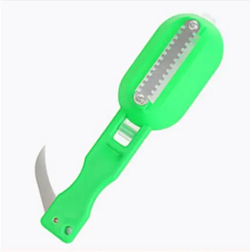 

Fish Skin Brush Scraping Fishing Scale Brush Graters Fast Remove Fish knife Cleaning Peeler Scaler Scraper knives accessories