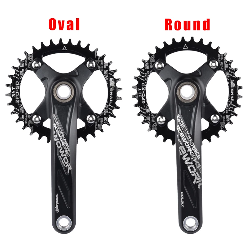 GOLDIX 104BCD широкий и узкий зубчатый велосипед коленчатый набор 170/175 мм кривошипная