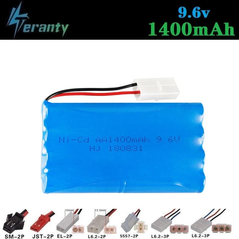 1400mah 9 6 v перезаряжаемая батарея для радиоуправляемых игрушек автомобилей танков
