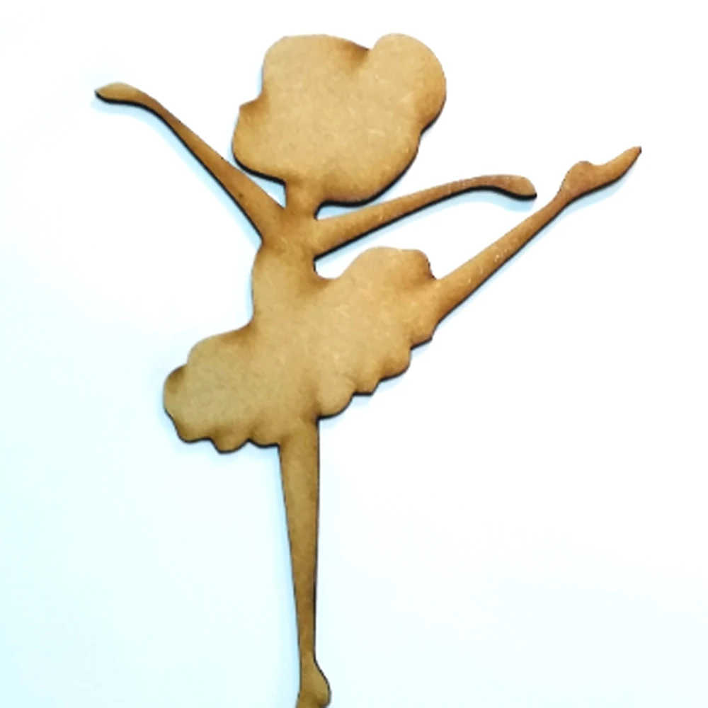 

Wooden Ballerina Birthday Cake Topper, Ballerina Acrylic Rose Gold, Gold and Other Colors Customized Birthday Party Cake Topper