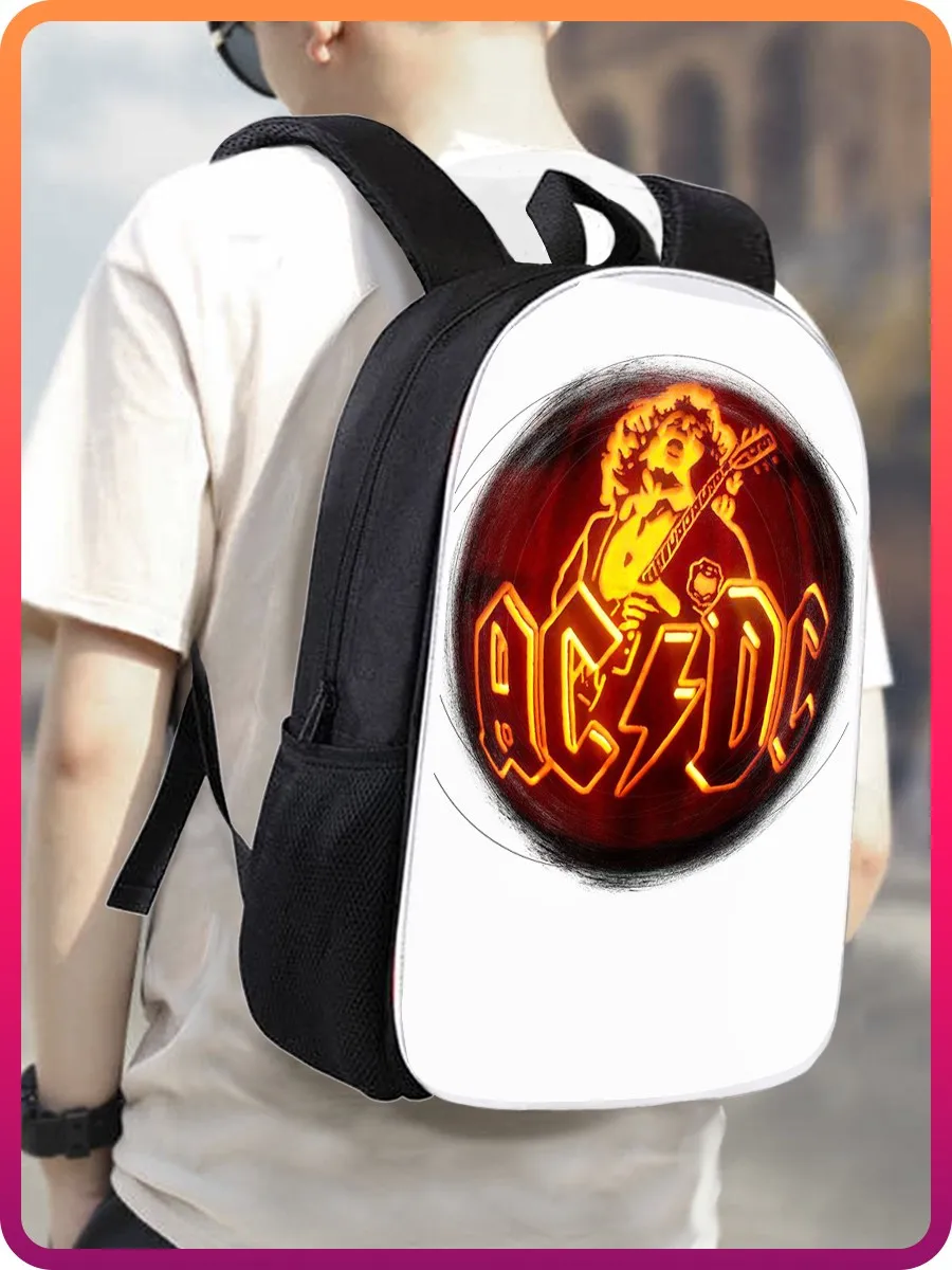Рюкзак AC DC (hey-Si Di-si music rock ангус young brian Johnson rock-n-roll Deep Purple Uriah Heep) - 17 рюкзак сумка портфель.