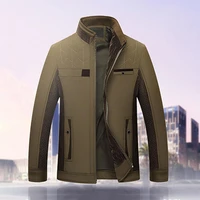 excellent male jacket long sleeve solid color open front middle aged men coat men coat male coat