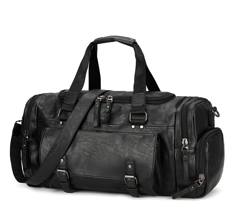 

Винтажная Вместительная дорожная сумка через плечо, портфель, водонепроницаемая сумка для выходных, спортивная сумка-тоут, сумка для багаж...