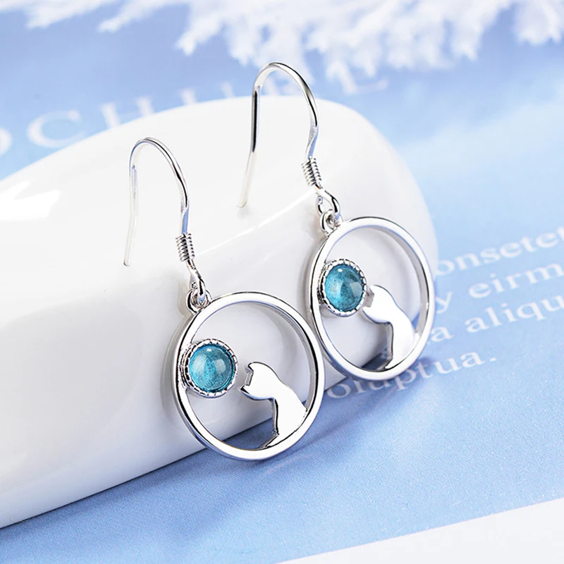 MEETSOFT серебро 925 пробы гипоаллергенные серьги-капли для женщин модный дизайн