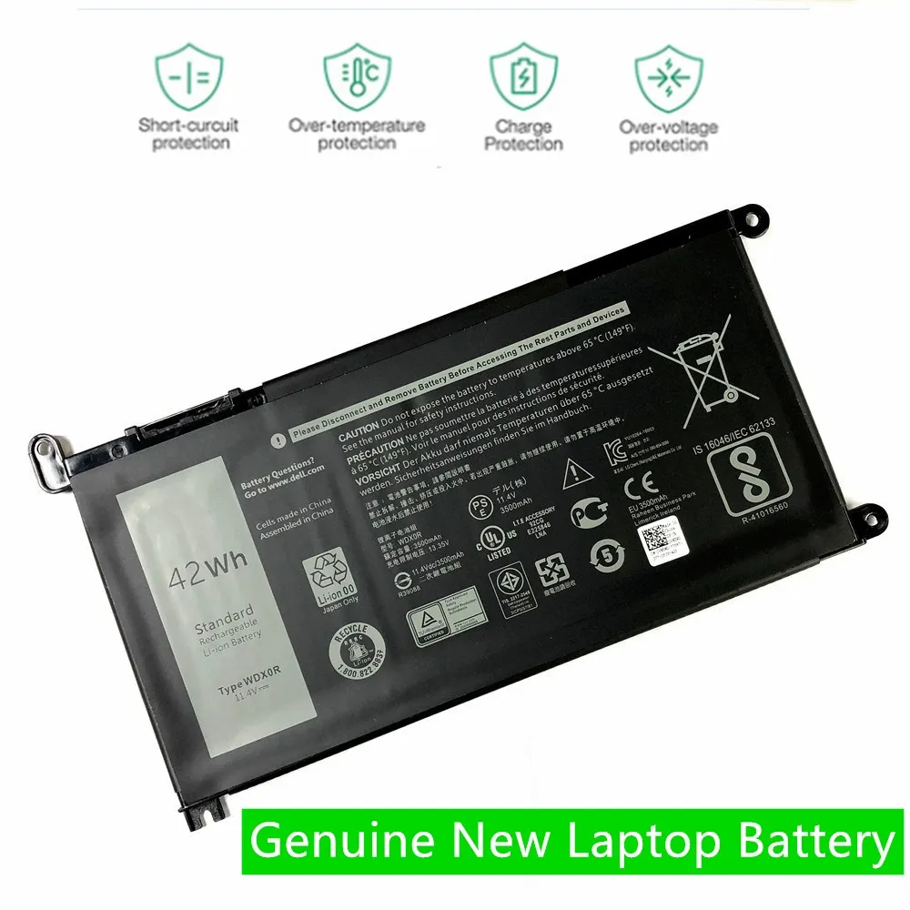 

Новинка, WDX0R WDXOR аккумулятор onevon для Dell Inspiron 13 5000 5368 5378 7368 14 7000 7560 7460 5567 5770 15MF PRO-1508T FW8KR