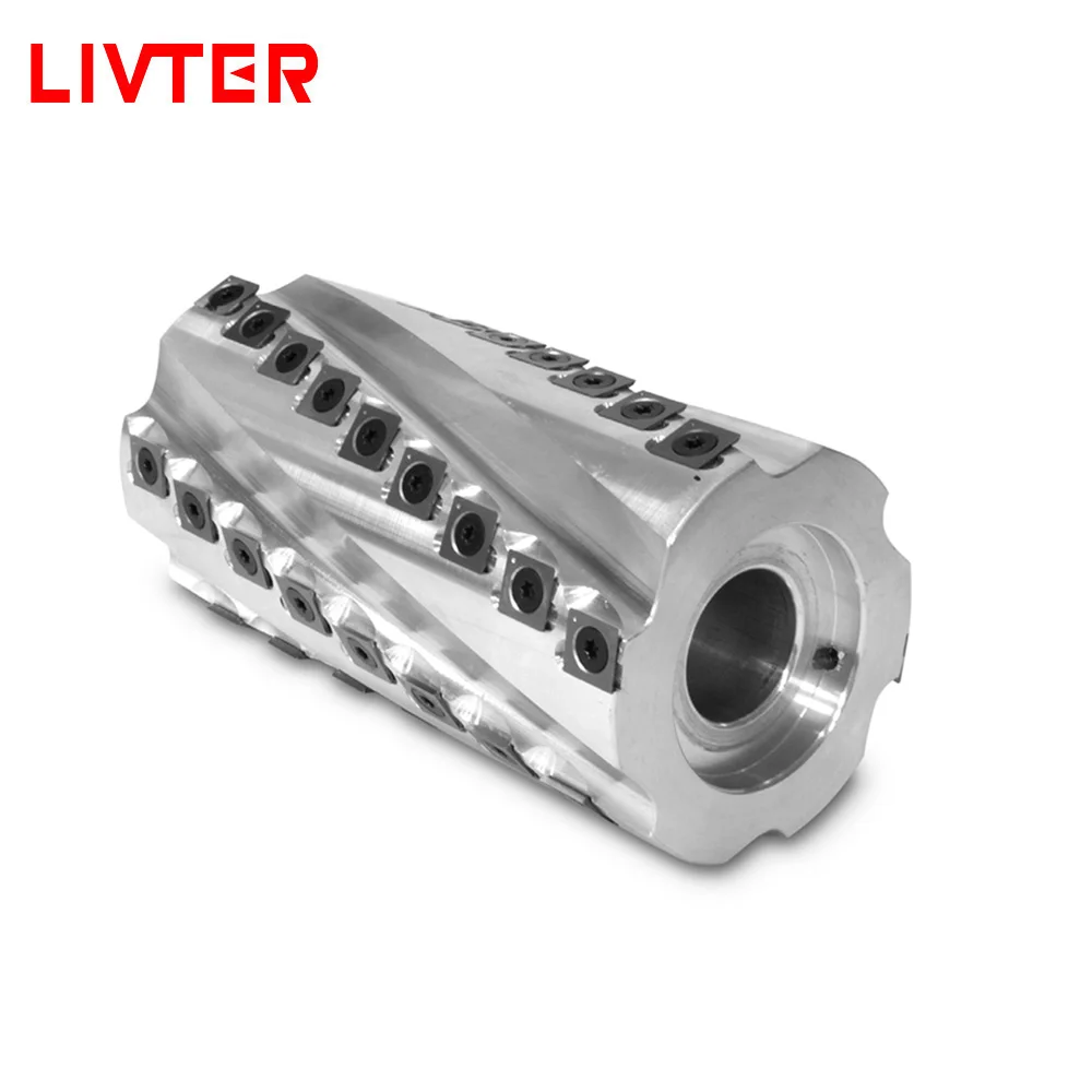 買取 LIVTER スパイラルカッターヘッドヘリカル Cutterhead スピンドル機 4 側成形変更可能 TCT 超硬ブレード