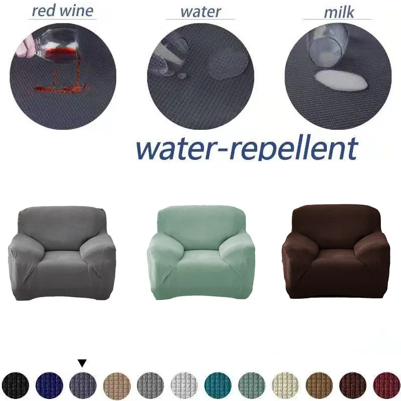 Funda de sof&aacute; impermeable, cubierta de grano de arroz, todo incluido, granos de ma&iacute;z grueso, toalla de sof&aacute;, coj&iacute;n de sof&aacute; impermeable-1