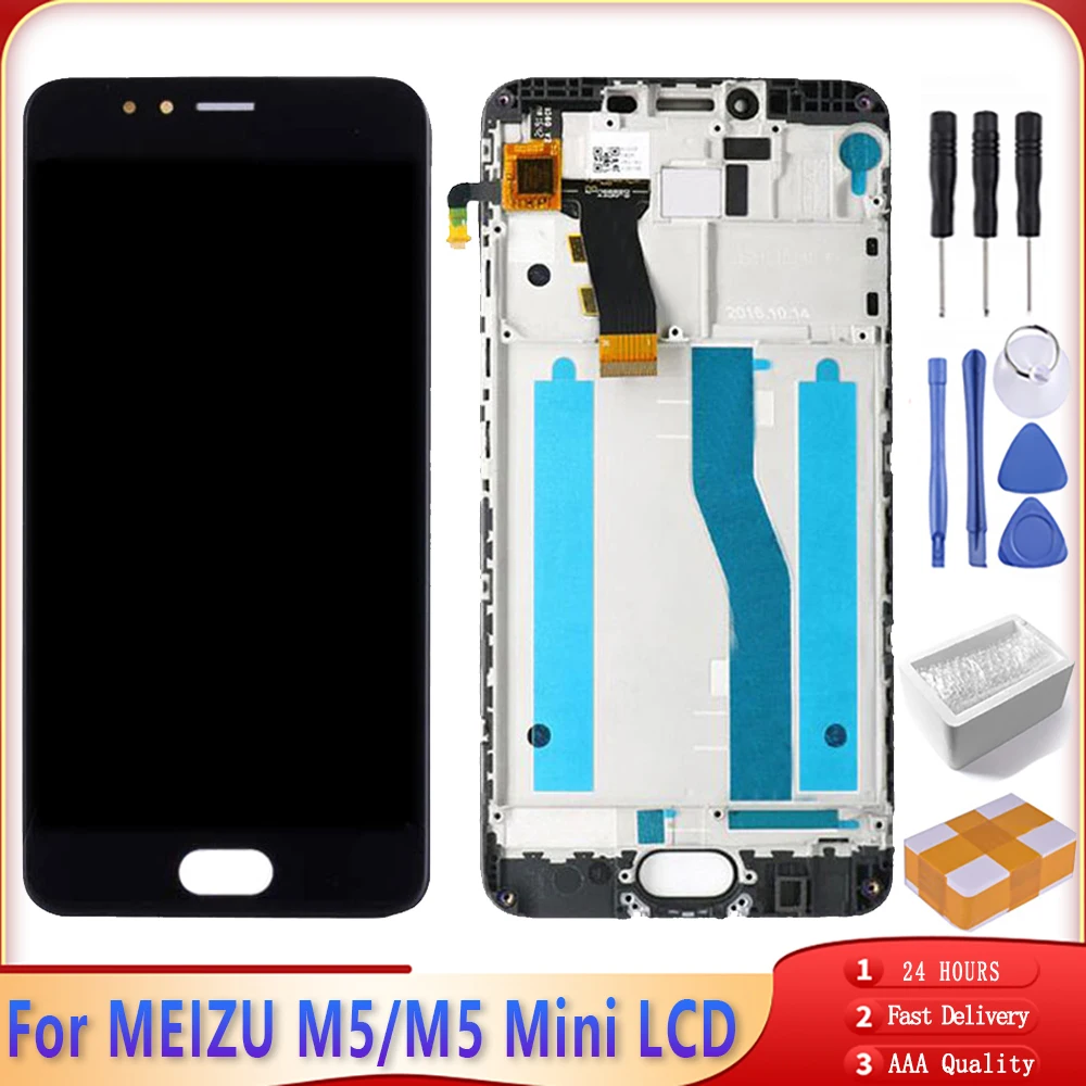 ЖК дисплей 5 2 дюйма для MEIZU M5 Mini M611D M611H сенсорный экран качество AAA дигитайзер в