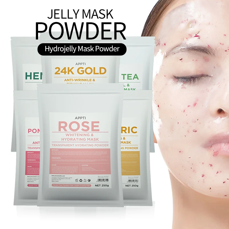 

250g Facial Care Soft Hydro Jelly Mask Powder SPA Beauty Salon Moisturizing Peel Off Skin Whitening Repair Face Hydrojelly Mask