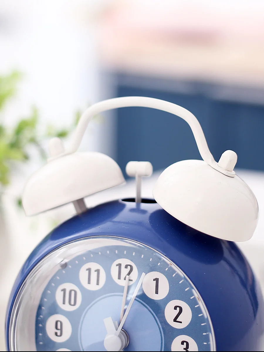 Будильник для студентов с функцией повтора спальни синий будильник цифровой