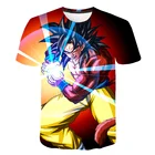 Модные Аниме футболки Goku Vegeta футболка одежда для маленьких мальчиков футболки с драконом-жемчугом Z детские топы мультяшная детская одежда подарок на день рождения
