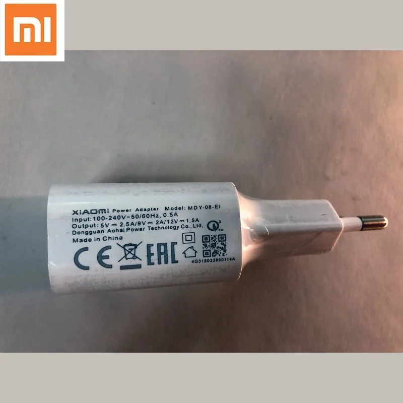 Xiaomi mi 2A зарядный кабель usb type C 100 см белый зарядный кабель питания для mi 6 8 SE mi x 2s Xiao mi EU быстрое зарядное устройство - Цвет: EUcharger white