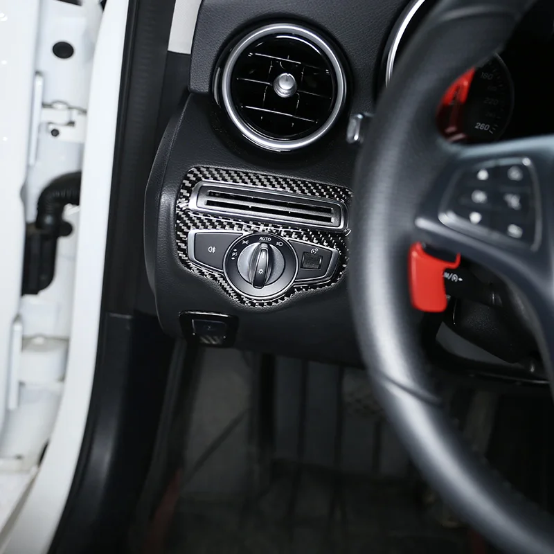 Мягкое углеродное волокно для Mercedes Benz C Class W205 GLC X253 GLC260 C180 C200 2015 2019 наклейки на