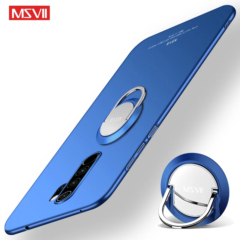 Чехол для Redmi Note 8 Pro MSVII матовый чехол Xiaomi T Xiomi кольцевой держатель 7 чехлы|Бамперы|