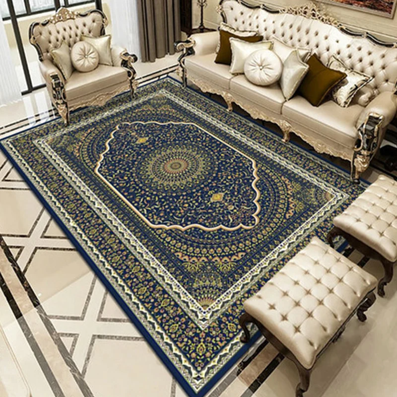 

Vintage Persian Carpet for Living Room Luxury Rug Parlor Bedroom Study Non-Slip Decorative Carpets Bohemian Rectangle Large Rugs