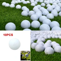 10pcs new golf balls outdoor sports white pu foam golf ball indoor outdoor practice training aids drop shipping