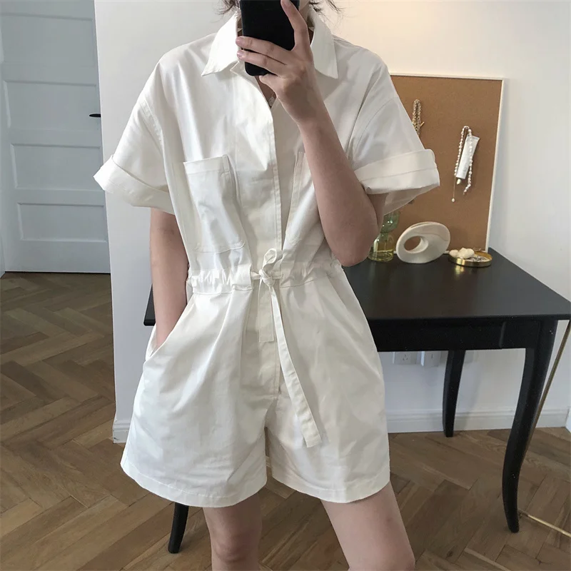 

2021 New Summer Fashion Female Jumpsuits Shorts Loose Casual High Quality Women Shorts Solid Color Elegant Ladies Shorts T74