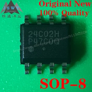 10pcs CAT24C02WI-GT3 SOP-8 Semiconductor IC Electrically Erasable Programmable Read-Only Memory Chip for Module arduino nano BOM