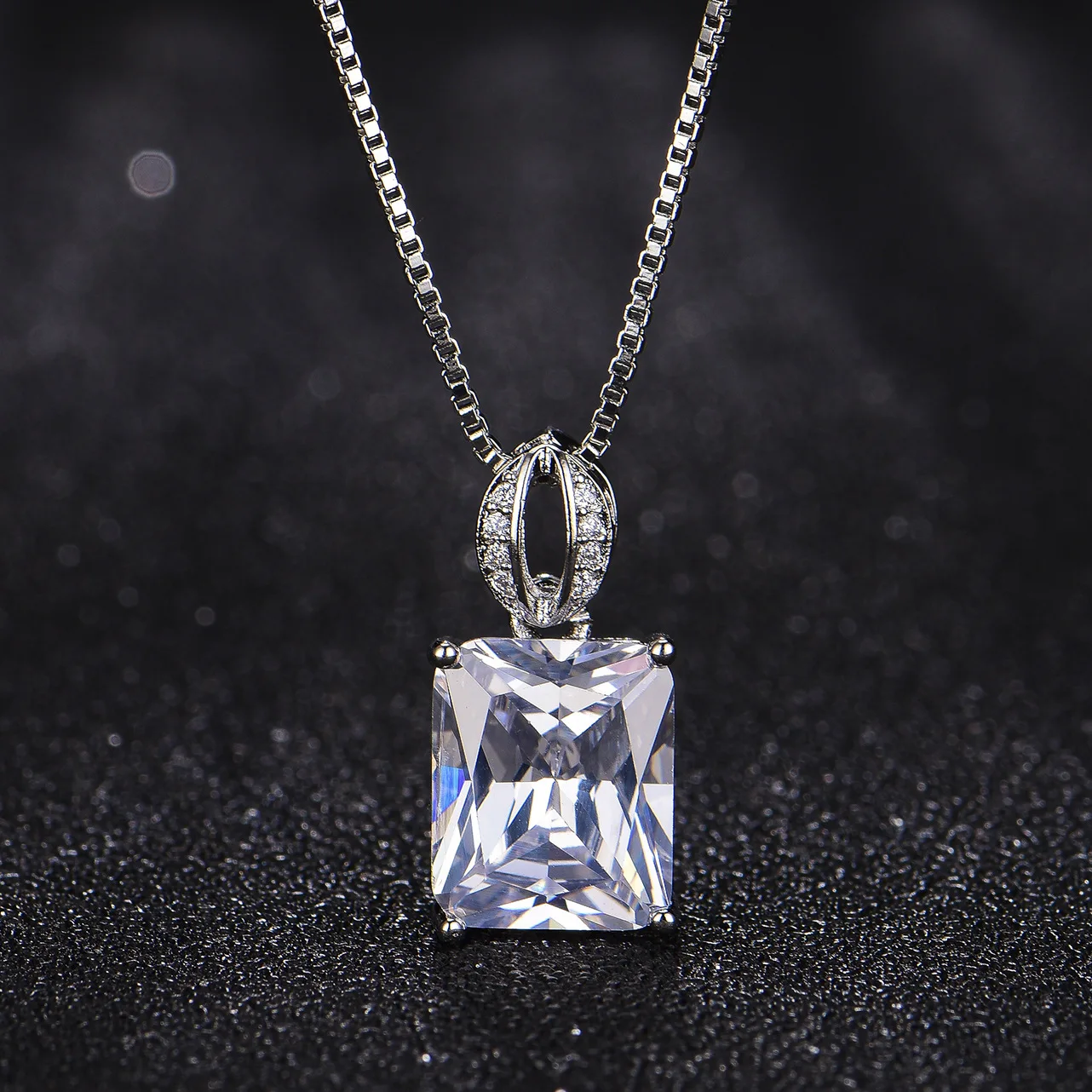 Женское ожерелье из серебра 925 пробы с розовым топазом | Украшения и аксессуары