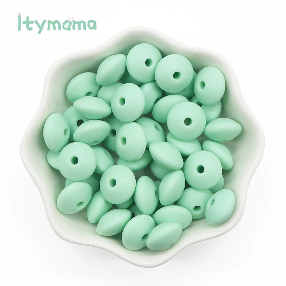 60pc BD020-15 Itymama, 60 шт., пищевые силиконовые счеты, бусины, жемчуг, силиконовые бусины, сделай сам, Прорезывание Зубов, уход за ребенком, ожерелье, соска, цепочка, детский Прорезыватель - Цвет: 60pc BD020-15