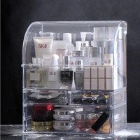 dust proof drawer desktop lipstick dressing with cover acrylic skin care rack cosmetic storage box