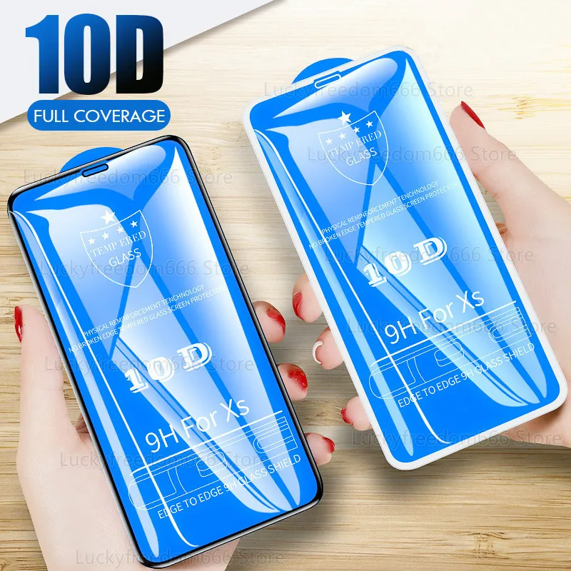 10D полностью изогнутое закаленное стекло для iPhone 11 Pro Max 2019X7 8 6 6S Plus XR XS MAX защитная Пленка чехол