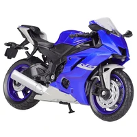 118 welly 2020 yamaha yzf r6 blue diecast motoycycle