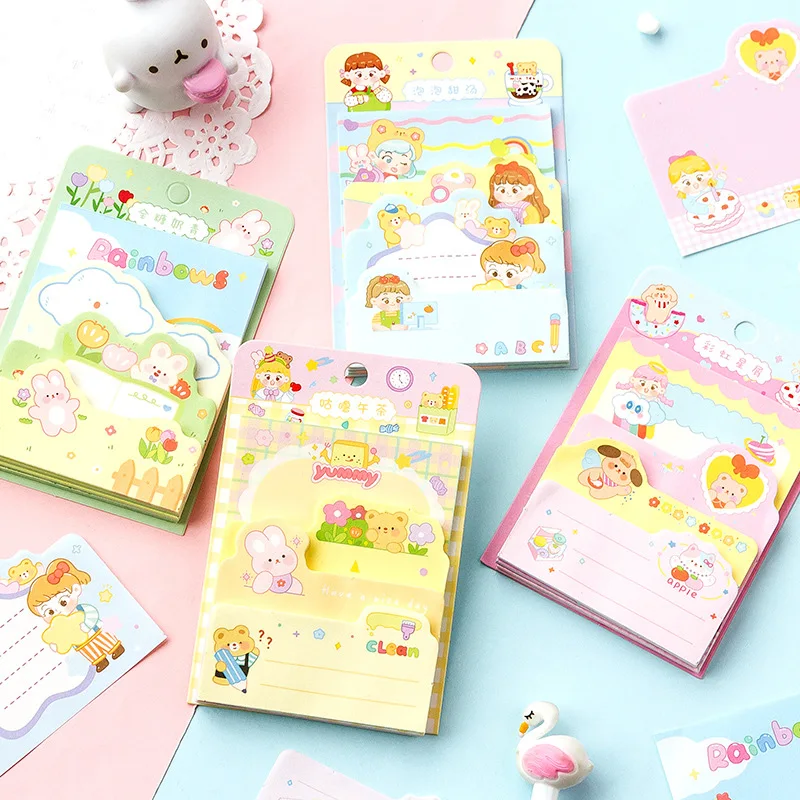 

100pcs/lot Memo Pads Sticky Notes Sweet Tea Diary Series from Fairies Magical Messages from Fairies