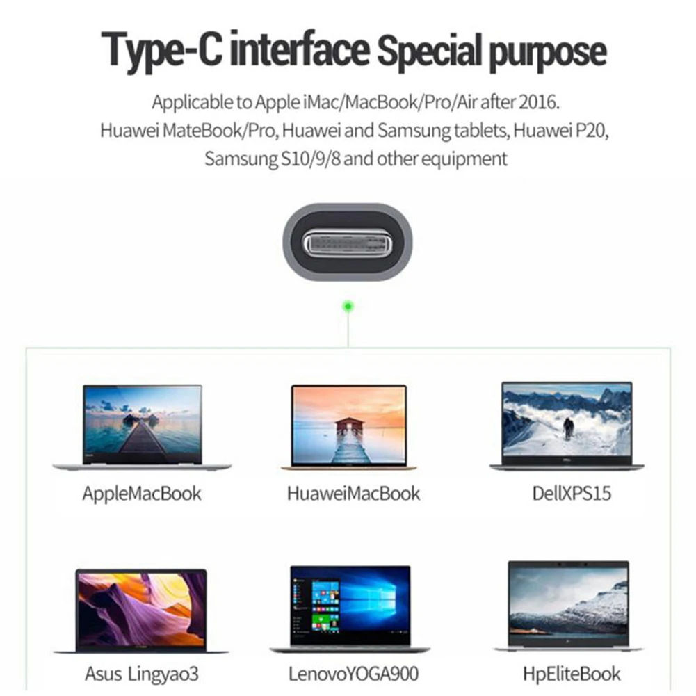 

12 In 1 VGA Travel Multifunctional Docking Station Home For Laptops Portable USB Type C Hub Plug And Play 4K With Ethernet