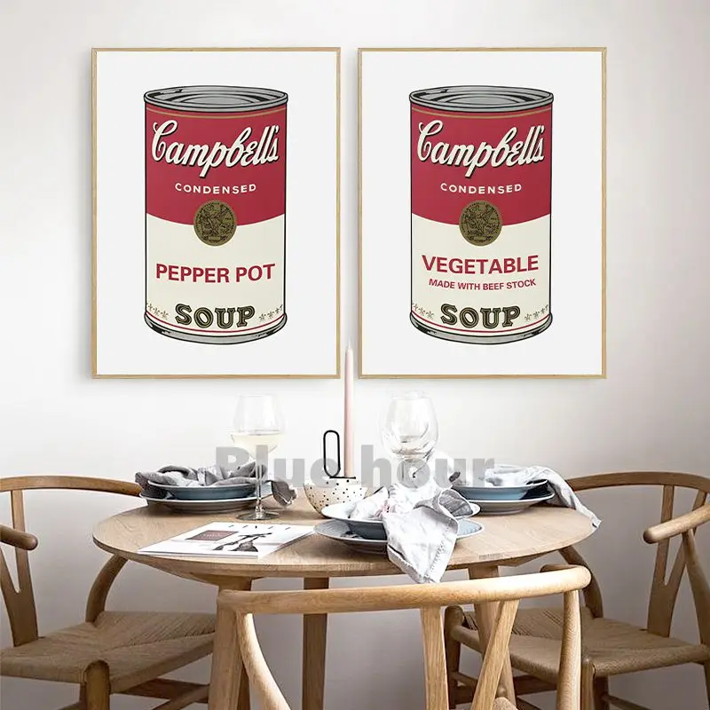 Абстрактные Художественные принты с изображением томатного супа Энди вархола