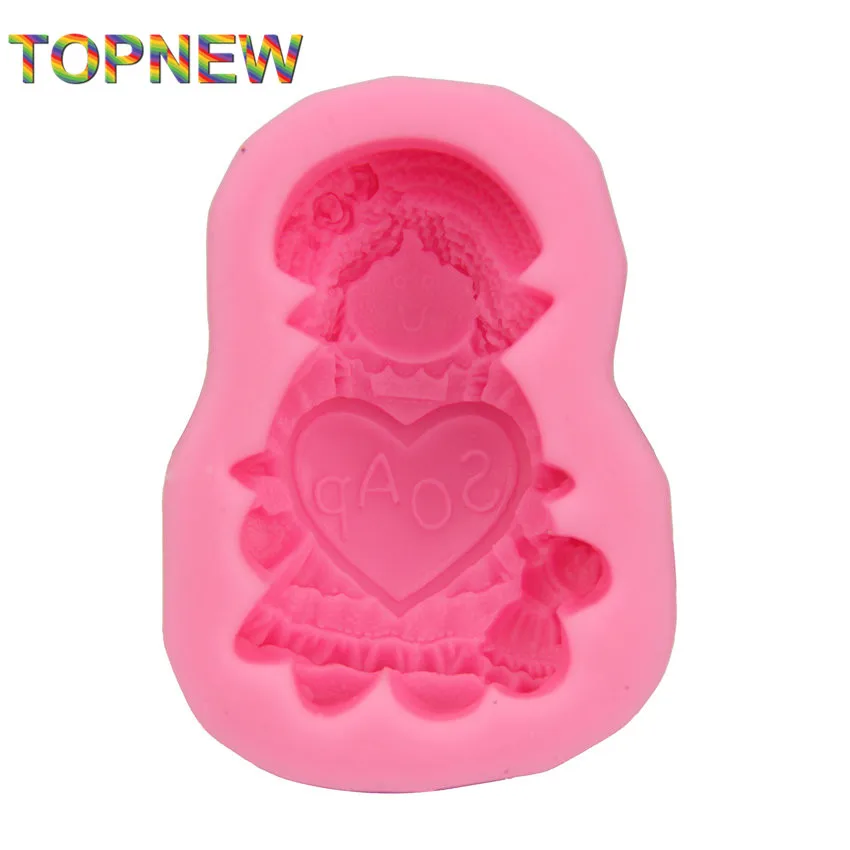 Каваи милая маленькая принцесса Силиконовые формы для торта антипригарное