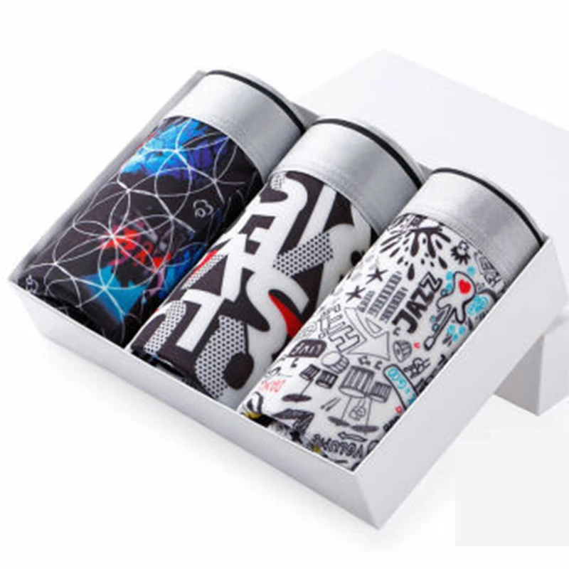 Hot Underwear Men Cotton  Boxing Underpants Male Panties Breathbale Shorts U Convex Pouch Plus Size L-3XL