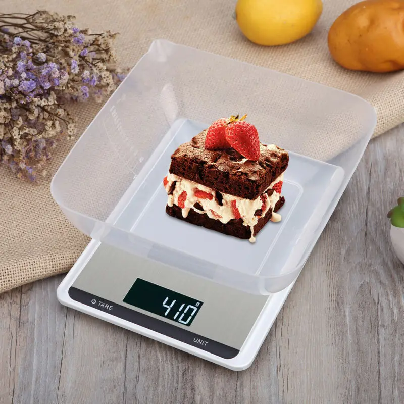 

5kg/10kg 1g Digital Kitchen Scale Electronic Kitchen Scale 10kg Stainless Steel Weighing Scale With Lcd Display Kitchen Tools