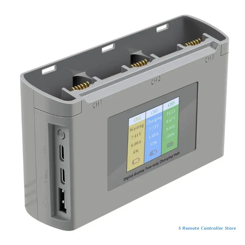 

BX0E Two-way Charging Hub Battery Butler with Color LCD Display for Mini 2/Mini SE
