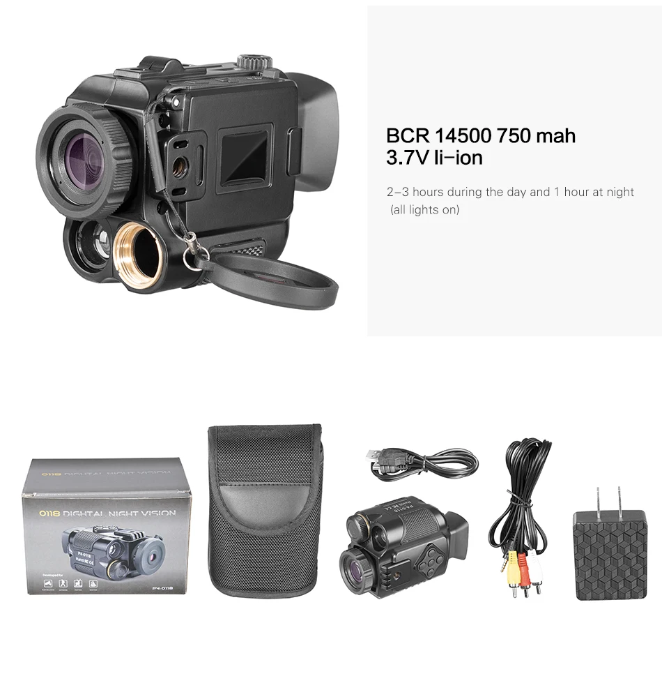 5-кратный зум P4 0118 цифровые спортивные экшн-камеры ночного видения мини-размер NV