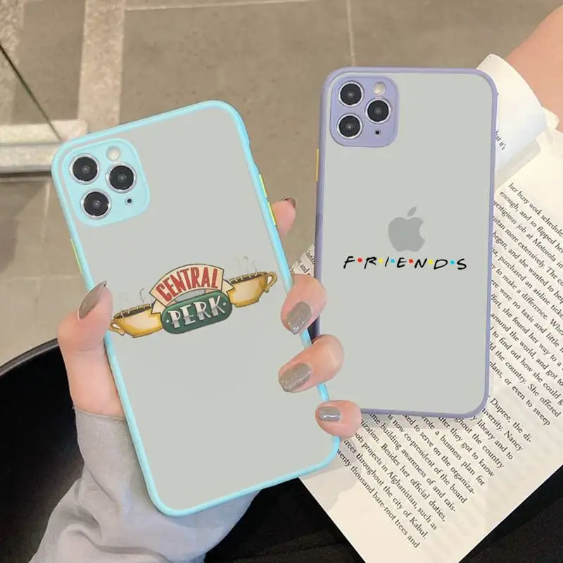 

Yinuoda Friends Tv Show Phone Case for iPhone X XR XS 7 8 Plus 11 12 13 pro MAX 13mini Translucent Matte Shockproof Case