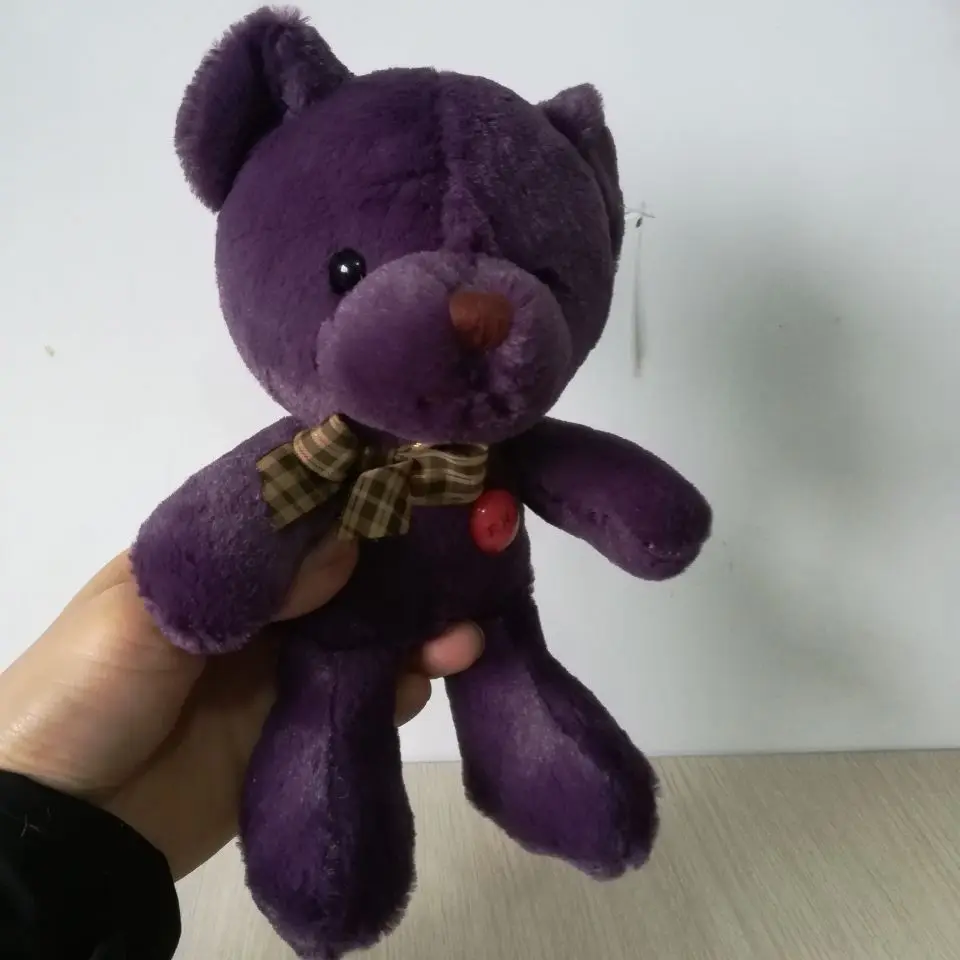 Милая плюшевая игрушка Тедди около 25 см Фиолетовый медведь мягкая кукла детская