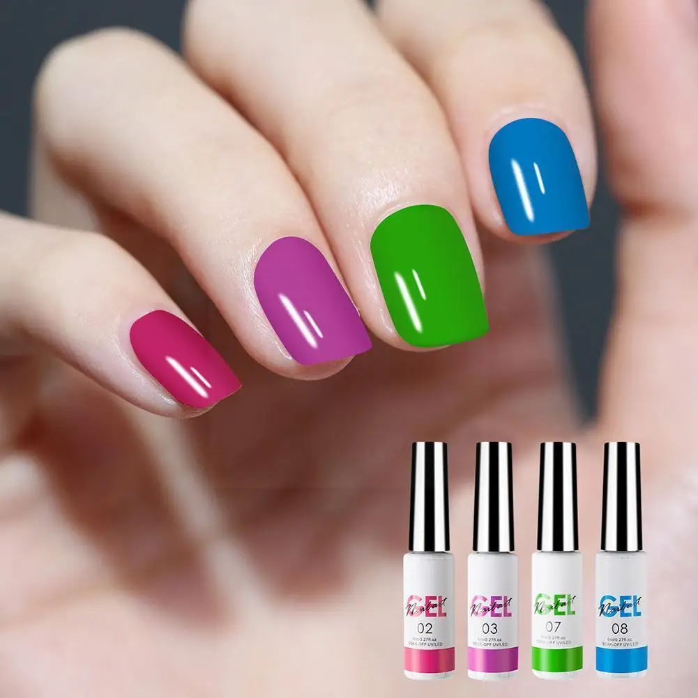 

Elite99 12colors/lot False Glue Nail Art Tips Glitter Decoration With Gel Nail Glue Brush Acrylic False Nail Clean Acrylic C2t6