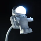 Регулируемая Мини-лампа для чтения, USB-трубка, компьютер, портативный ноутбук, ПК, портативный космический астронавт, светодиодный ночсветильник