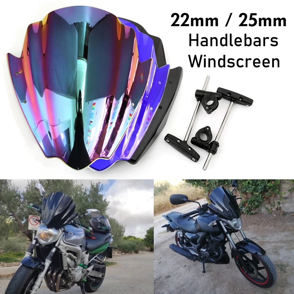 Универсальный мотоциклетный руль лобовое стекло для Мотоциклов Harley Honda Suzuki Yamaha