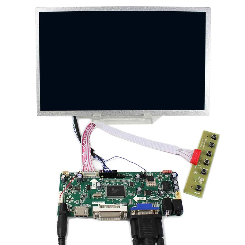 10.1 Inch HSD100IFW1 1024*600 Monitor Screen Panel LCD Display with DVI+VGA+HDMI Controller Board Kit | Компьютеры и офис