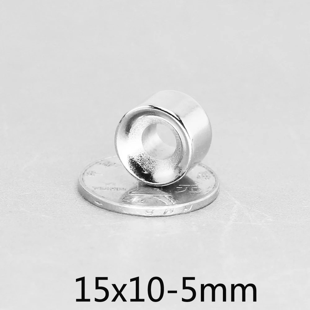 Неодимовый магнит Круглый Мощный с потайной головкой 15 х10-5 мм отверстие х10 6 5-50