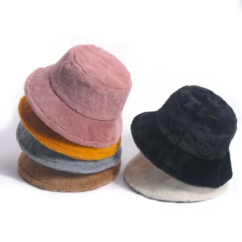 

New Bonnets Bucket Hats Women Black Pure Color Outdoor Panama Fisherman Hat Fashion Adult Holiday Beach Cap Gifts