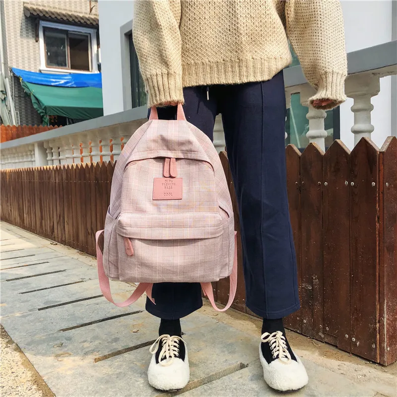 Girls Stylish Backpacks Student Casual Large Capacity School Bags Women Fashion Shoulder Travel Bag Rucksack Small Backpack | Багаж и